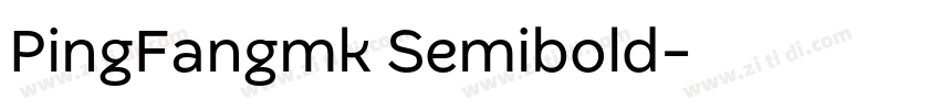 PingFangmk Semibold字体转换